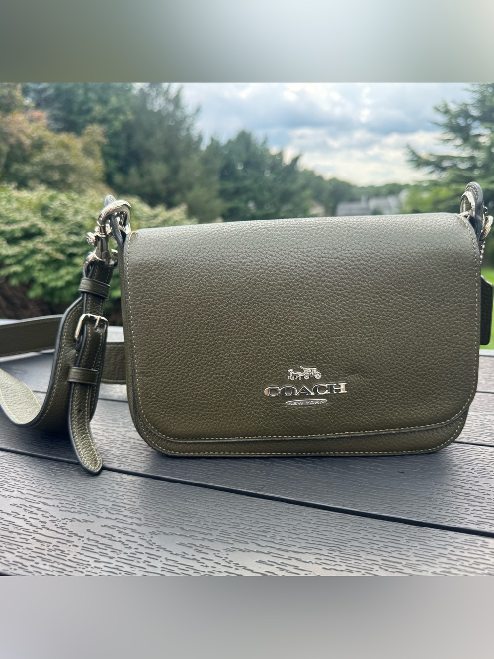 Olive Green Coach Crossbody VGC